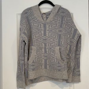 Free People Knit Sweater Hoodie